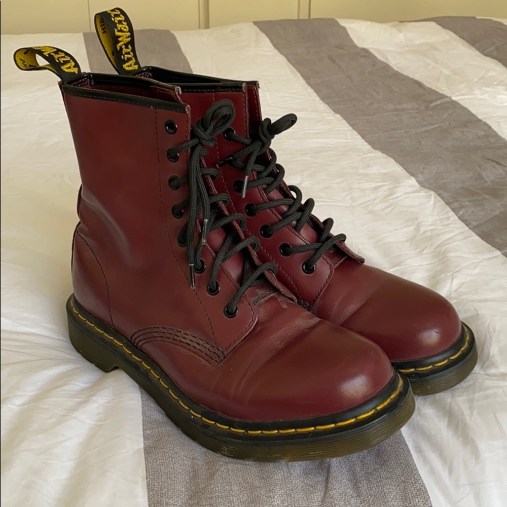 Burgundy Doc Martens
